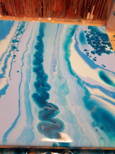 Detailaufnahme des Pourings