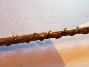 Detailaufnahme des Stabes