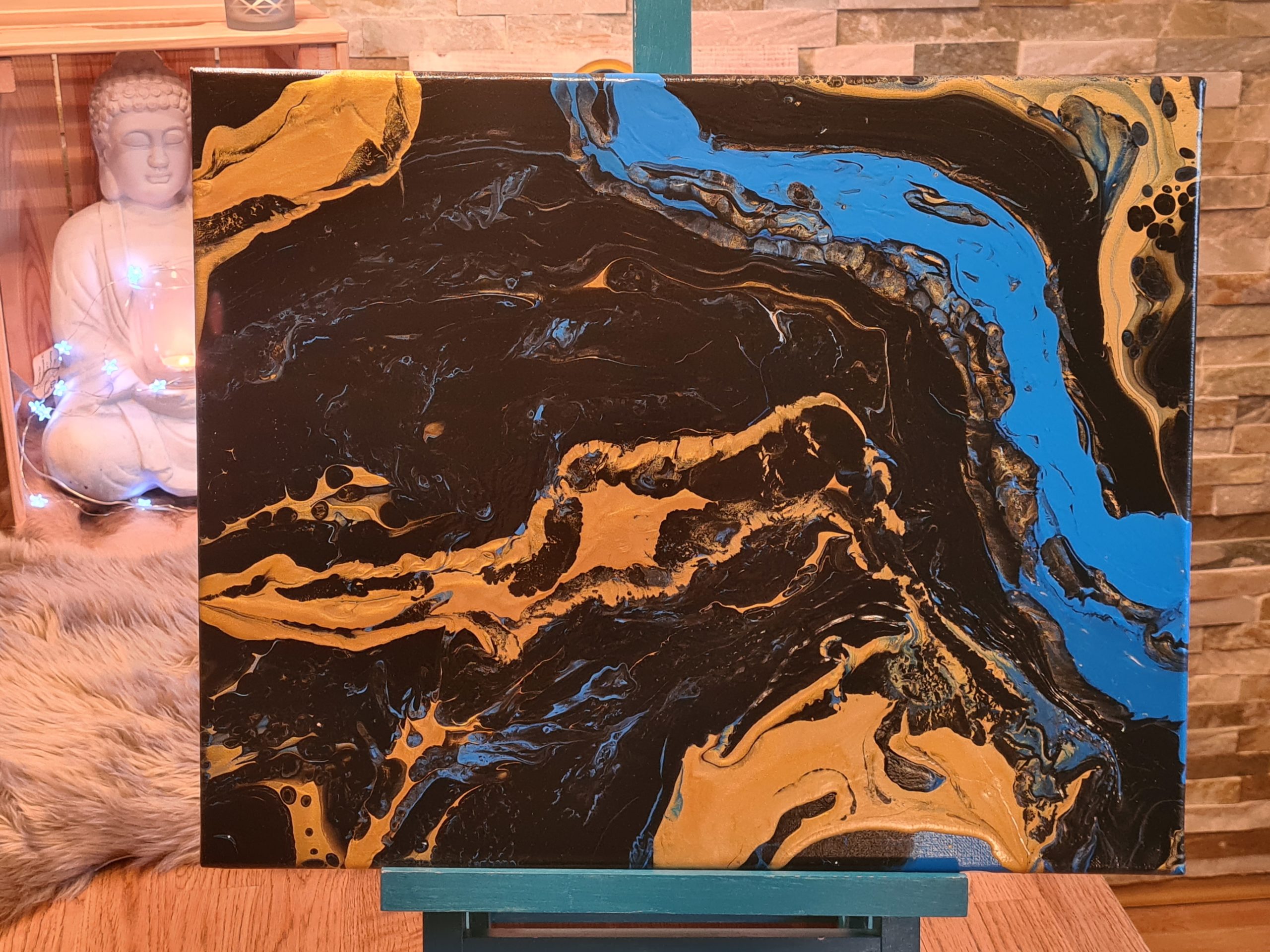 Goldfluss ein Bild eines Flusses voller Geheimnisse Pouringpaws