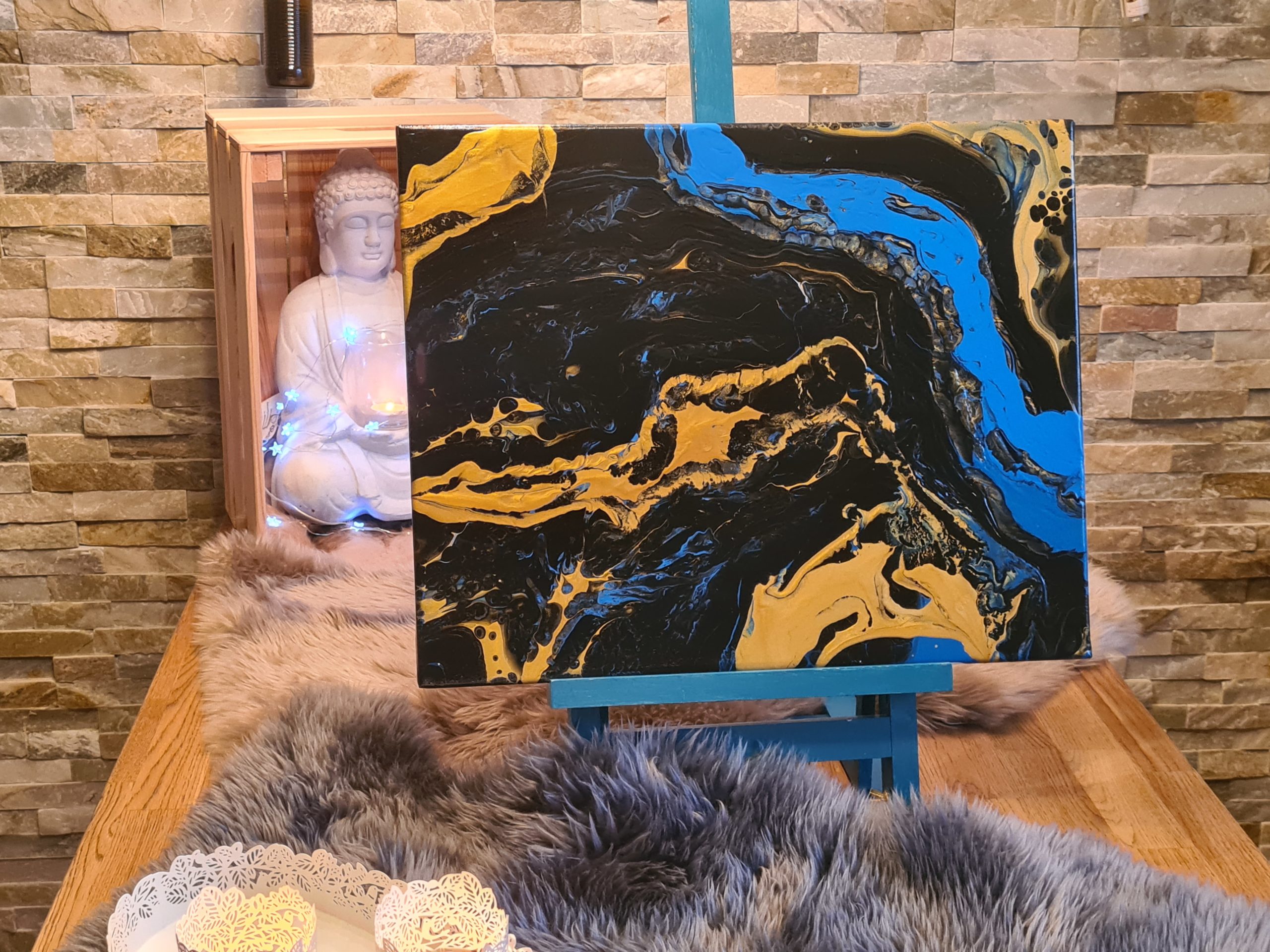 Goldfluss ein Bild eines Flusses voller Geheimnisse Pouringpaws